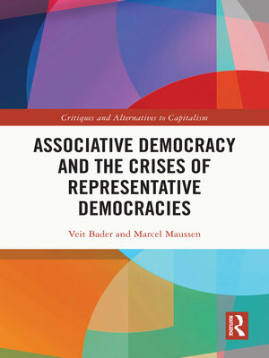 cover image of Associative Democracy and the Crises of Representative Democracies